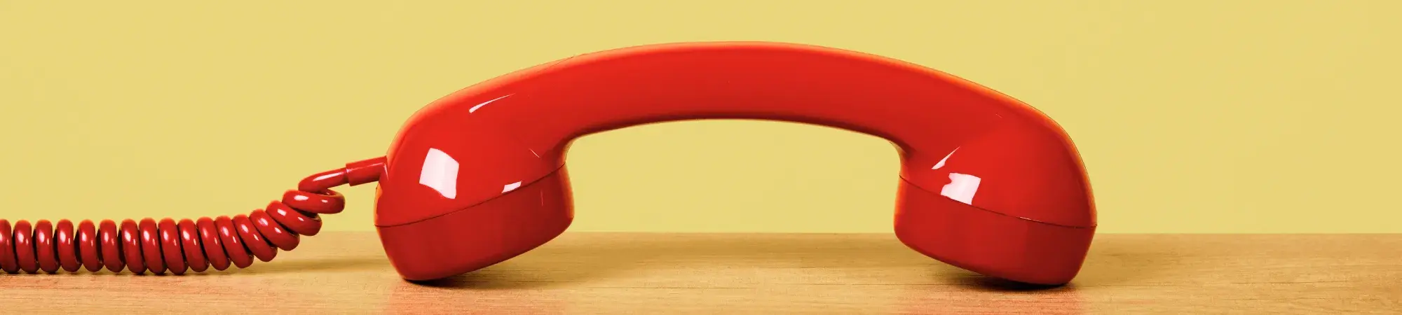 image of a rotary phone handle