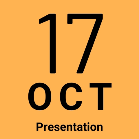 yellow background with 17 oct presentation