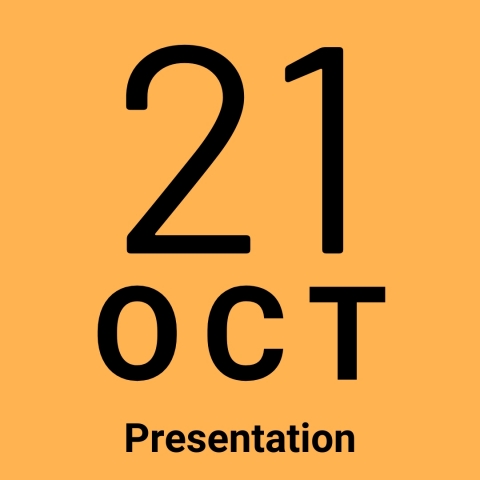 Yellow background with 21 OCT Presentation