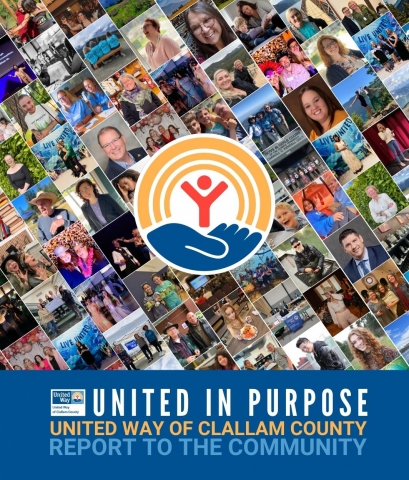Collage of many photos with United Way Circle of Hope logo