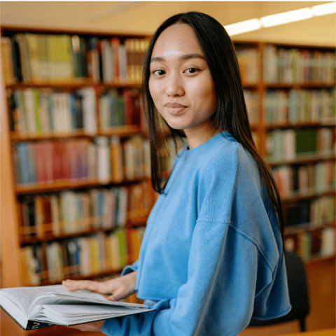 Young female student