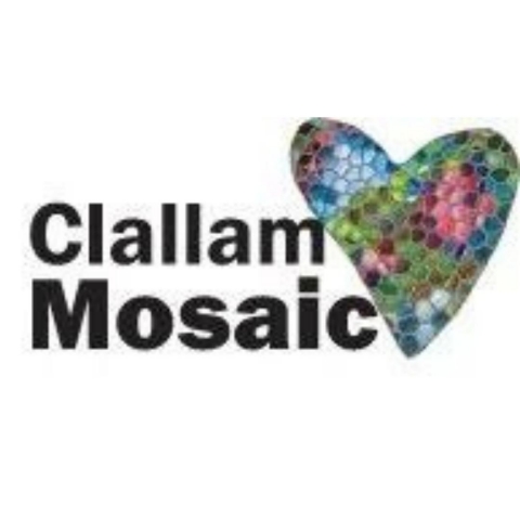 mosaic heart and words clallam mosaic